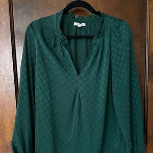 Max Studio Women’s Green Dotted Blouse
